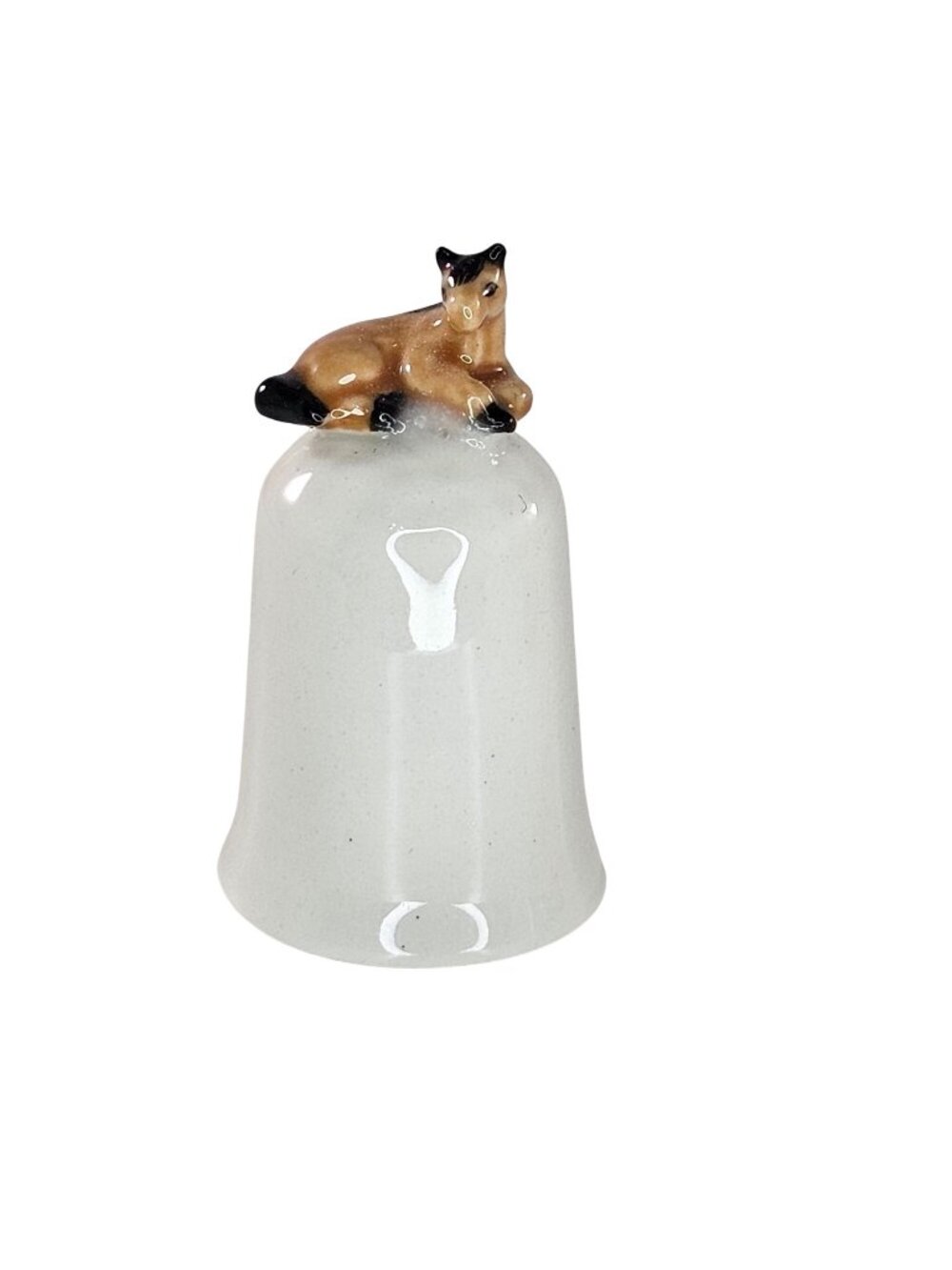 Klima Porcelain Horse Thimble Lying Down Miniature Figurine Tiny